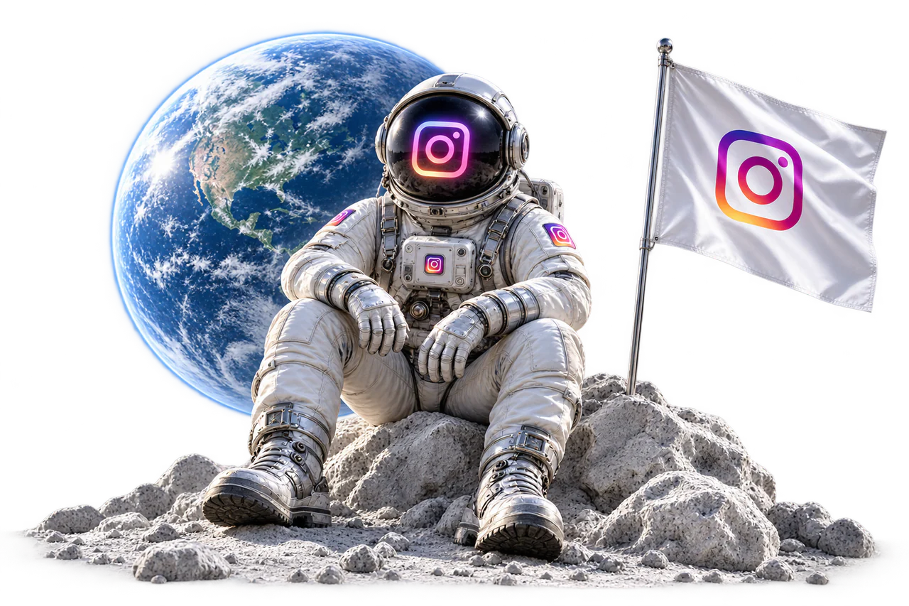 Uzayda astronot ve Dünya ile Orbita Social hesap mağazası